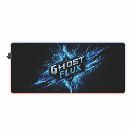 Lightning Strike | Ghost Flux Gaming Mousepad with RGB Lighting