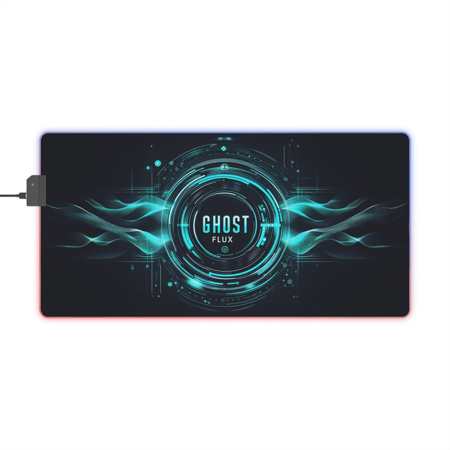 Turquoise Digital Wave – Pulsating Future RGB Mousepad