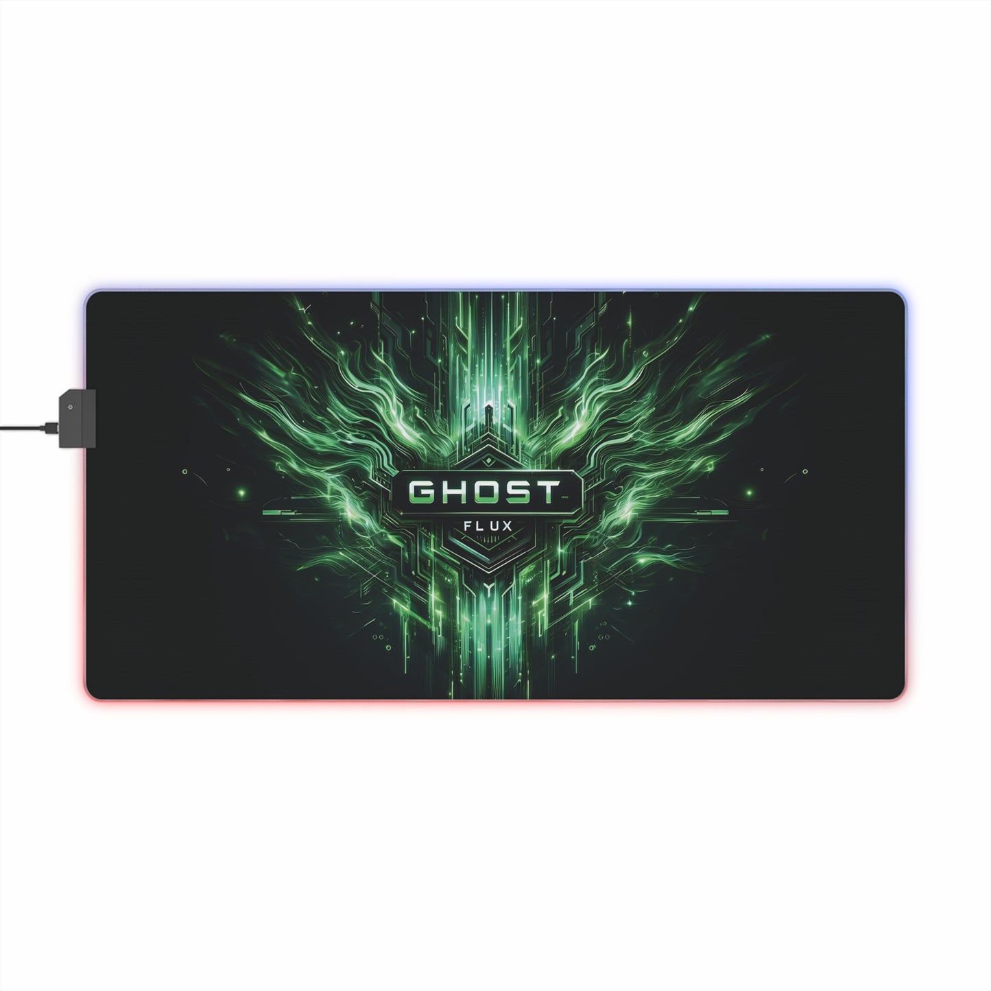 Circuitry Surge – Ghost Flux LED Gaming Mousepad