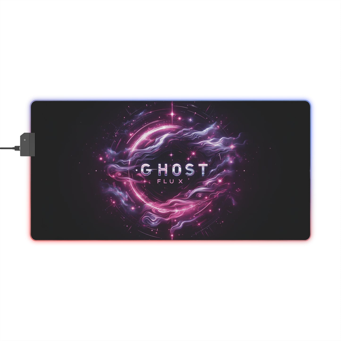 Nebula Nights – Ghost Flux LED Gaming Mousepad