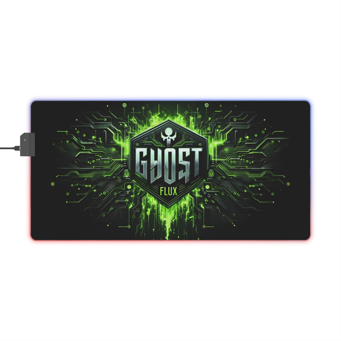 Cyberpunk Green Circuitry – Neon Circuit World RGB Mousepad