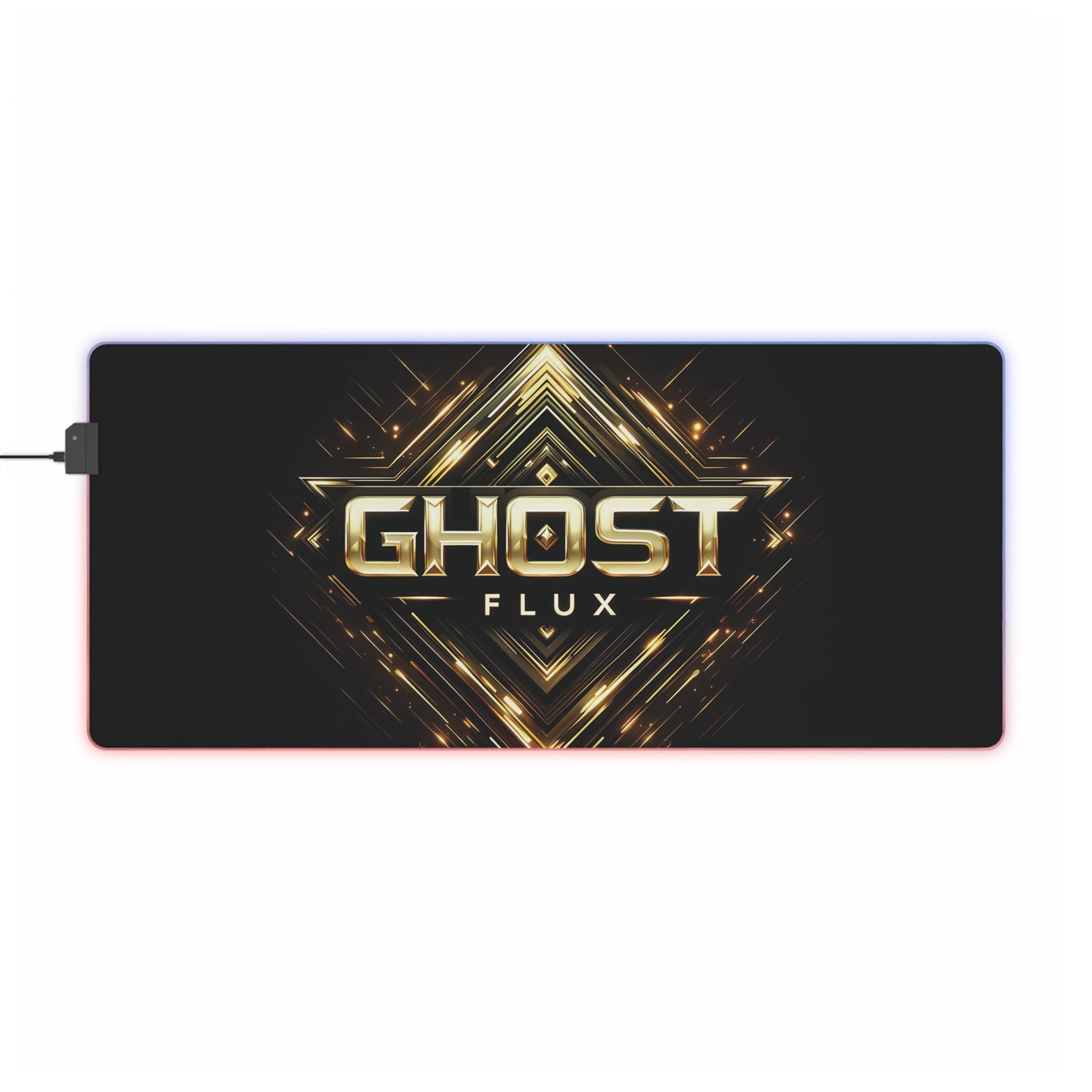 Golden Grid | LED Ghost Flux Gaming Mousepad