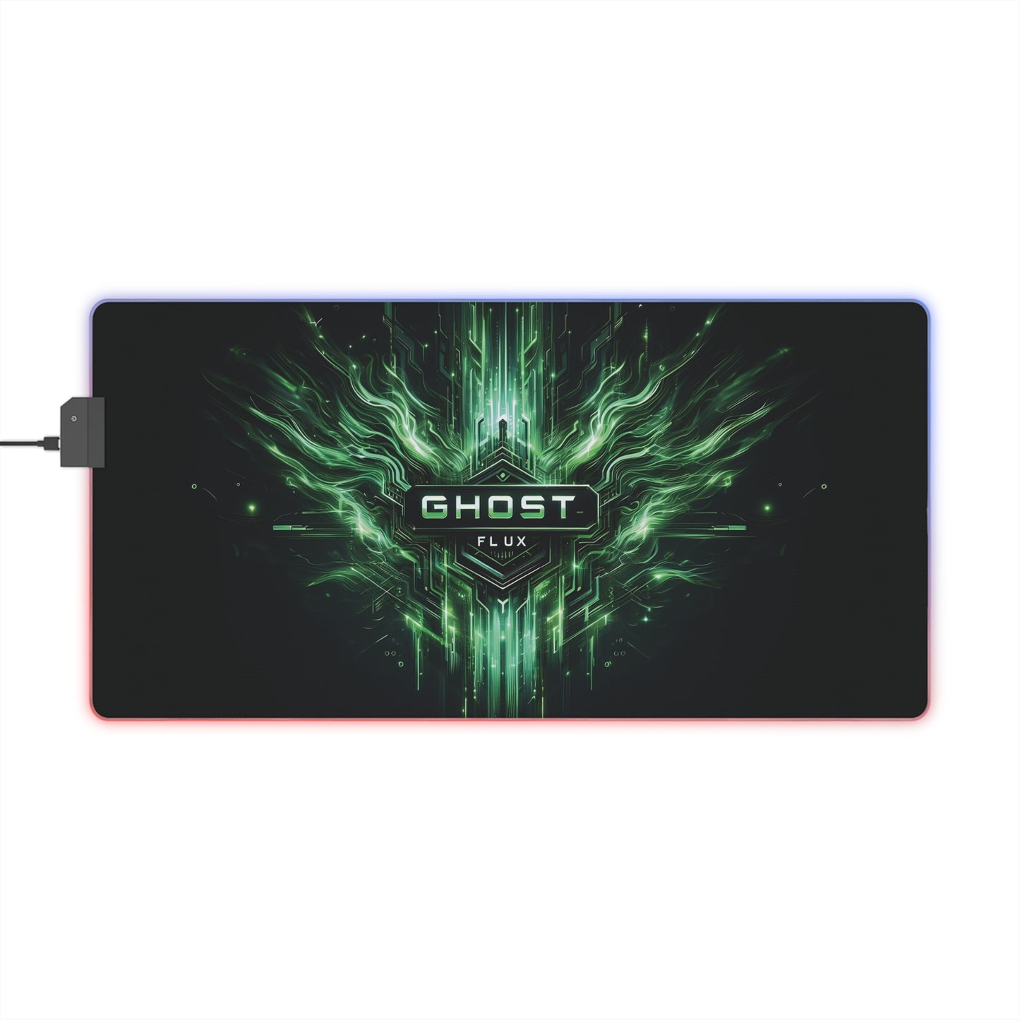 Circuitry Surge – Ghost Flux LED Gaming Mousepad