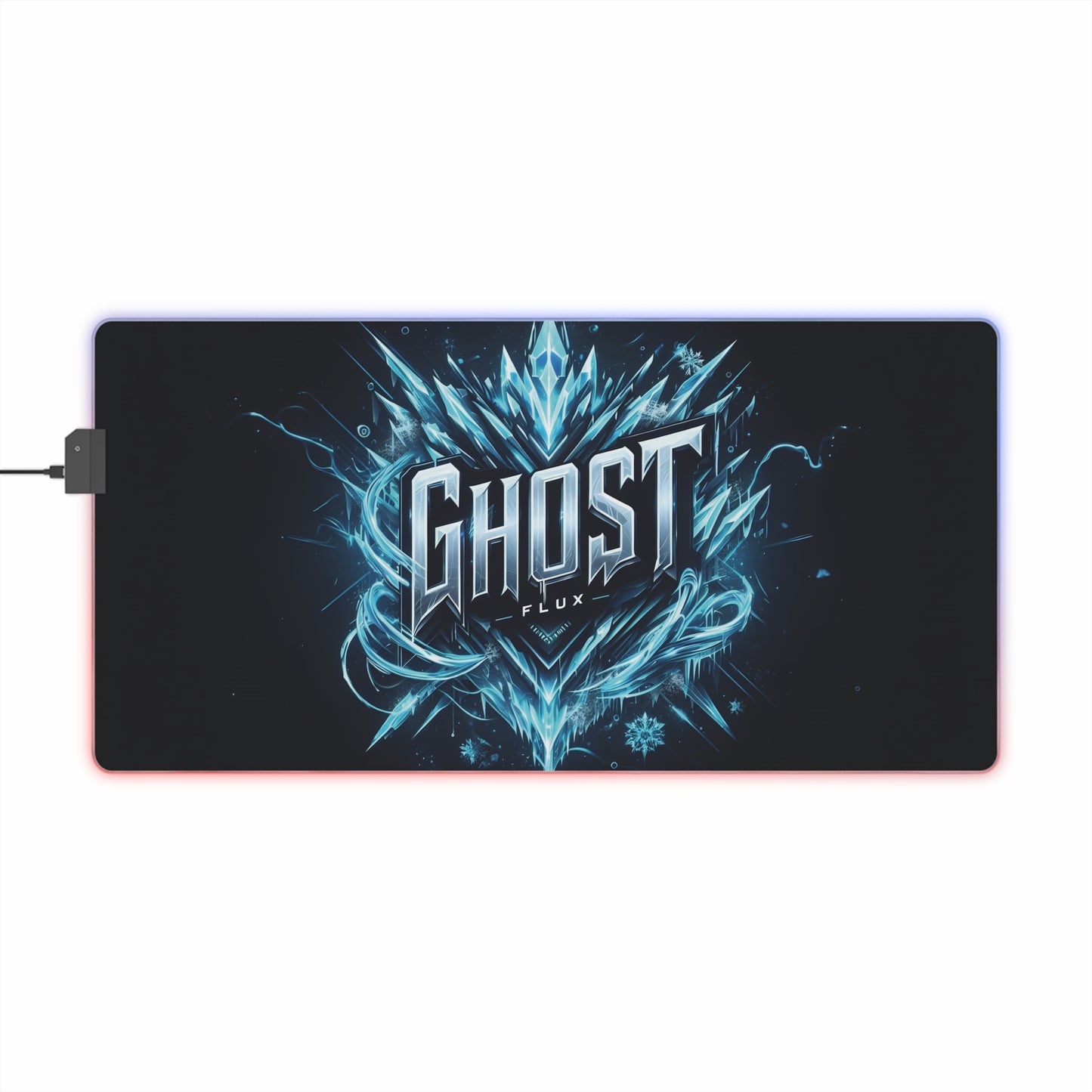 Ice Blue Tech Glow – Frozen Future RGB Mousepad