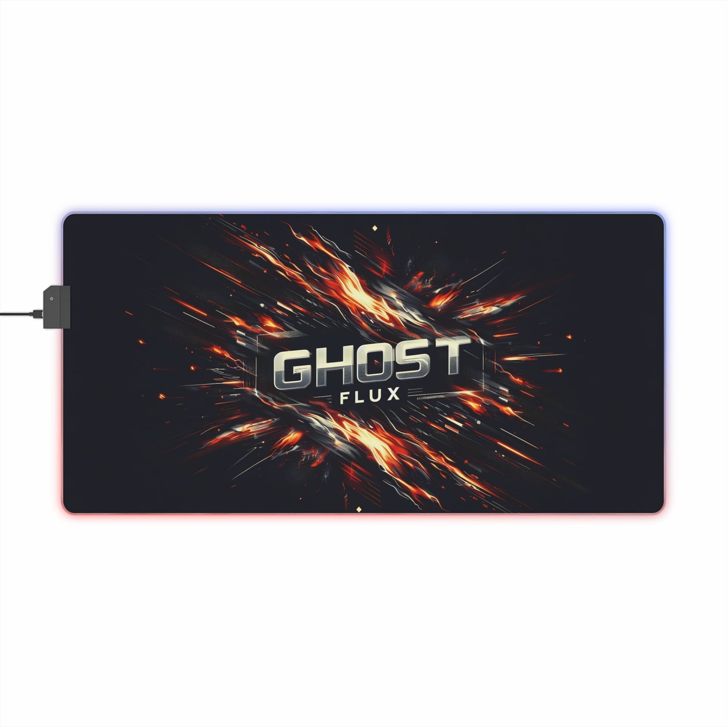 Fiery Orange Blaze – Inferno of Speed RGB Mousepad