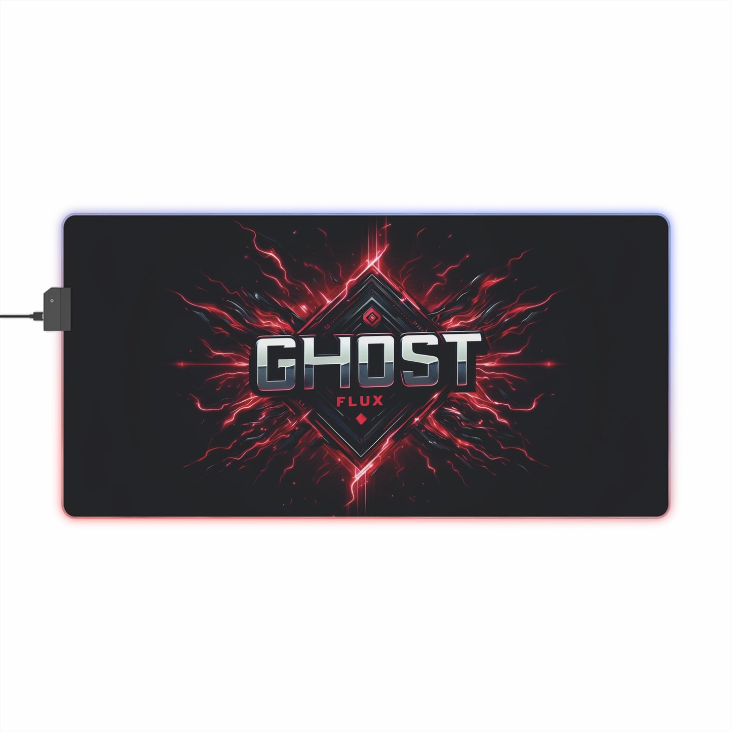 Crimson Electric Shock – Pulse of Power RGB Mousepad