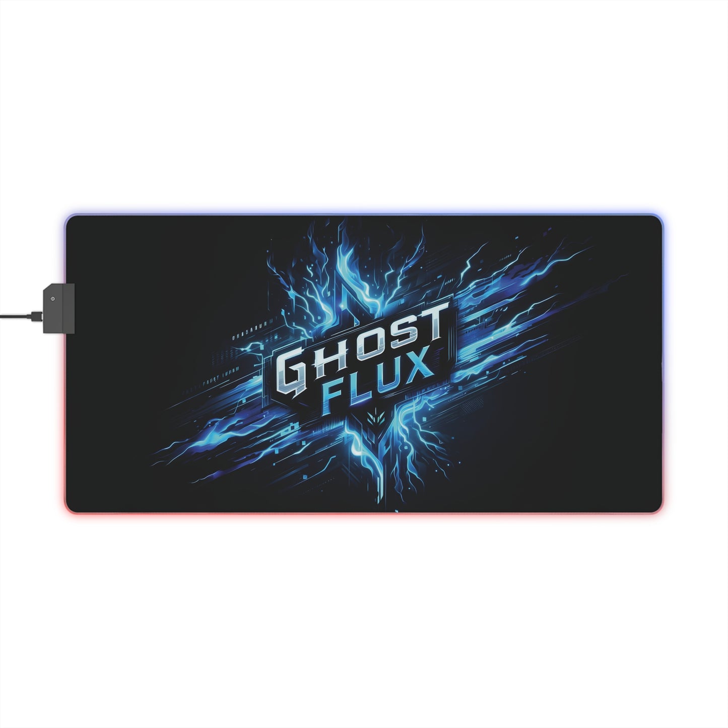 Lightning Strike | Ghost Flux Gaming Mousepad with RGB Lighting