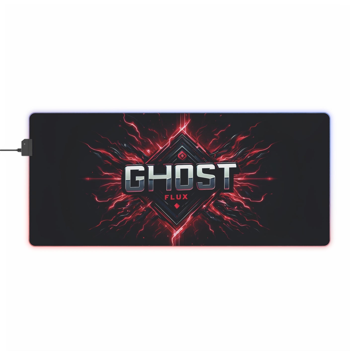 Crimson Electric Shock – Pulse of Power RGB Mousepad