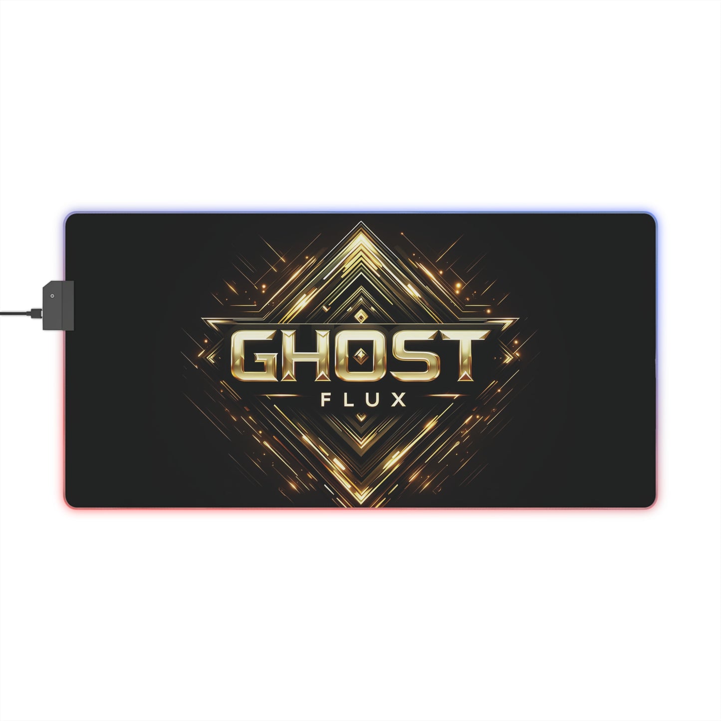 Golden Grid | LED Ghost Flux Gaming Mousepad