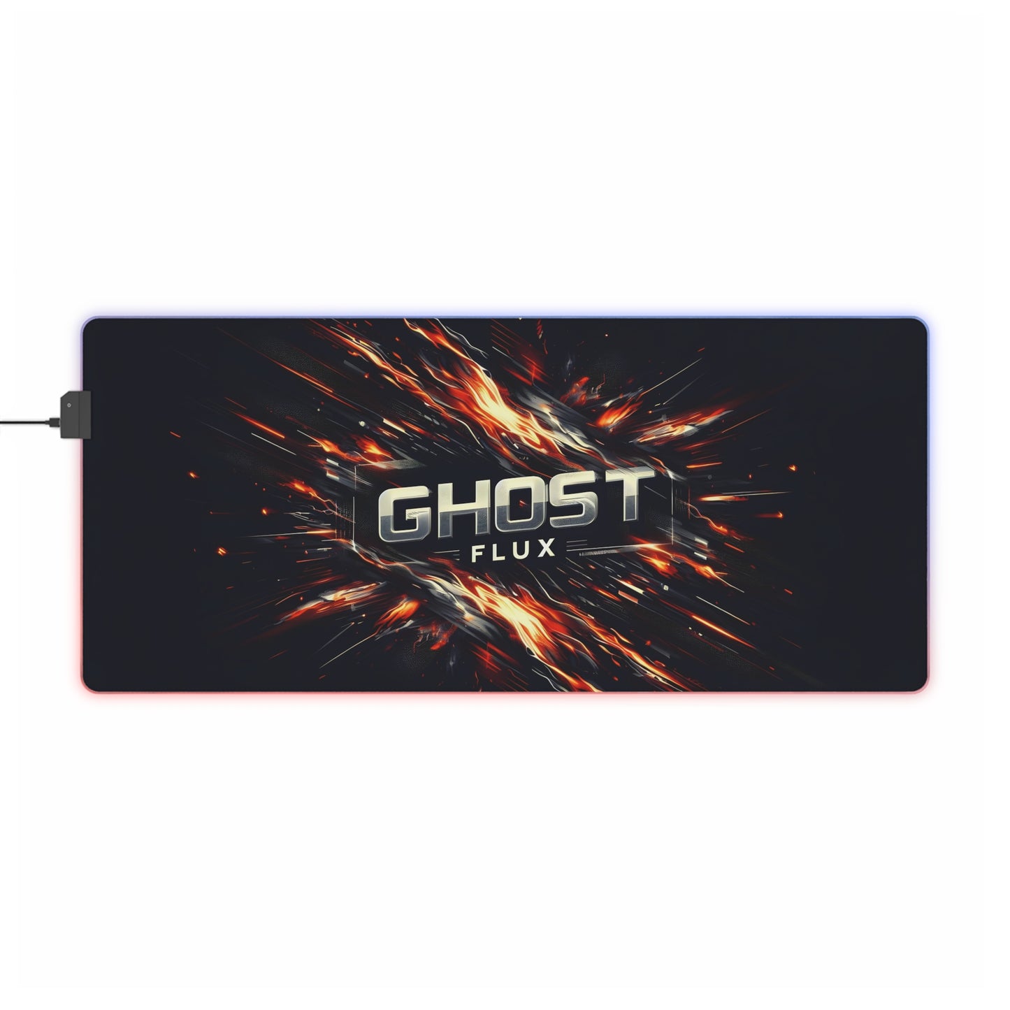 Fiery Orange Blaze – Inferno of Speed RGB Mousepad