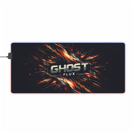 Fiery Orange Blaze – Inferno of Speed RGB Mousepad