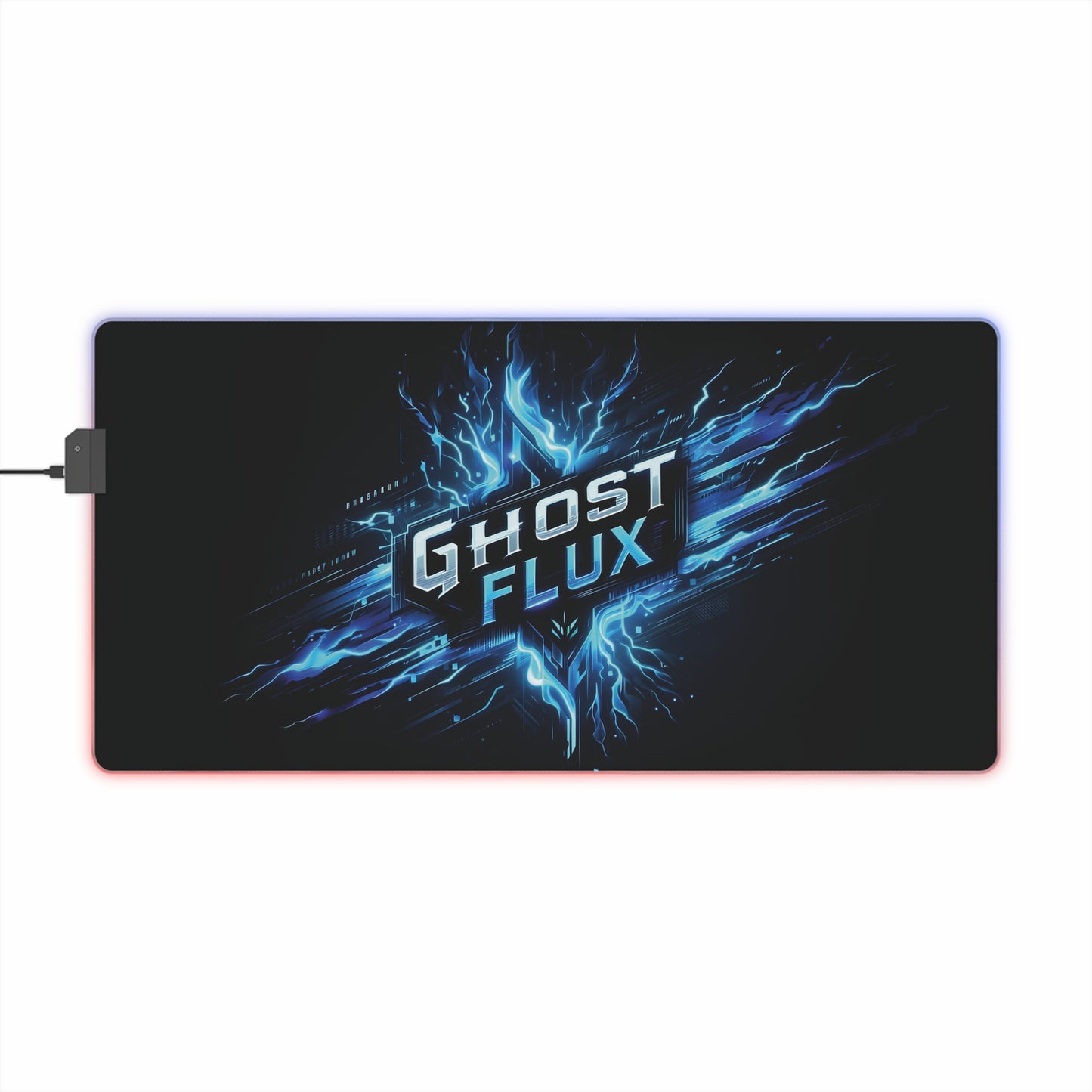 Lightning Strike | Ghost Flux Gaming Mousepad with RGB Lighting