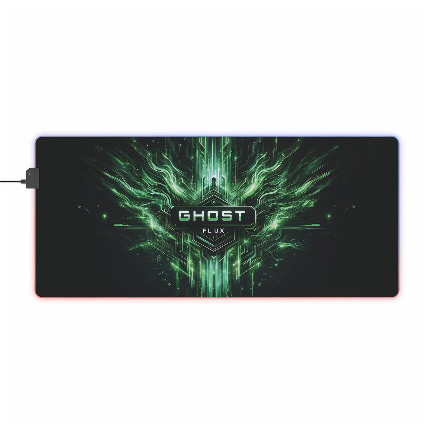 Circuitry Surge – Ghost Flux LED Gaming Mousepad